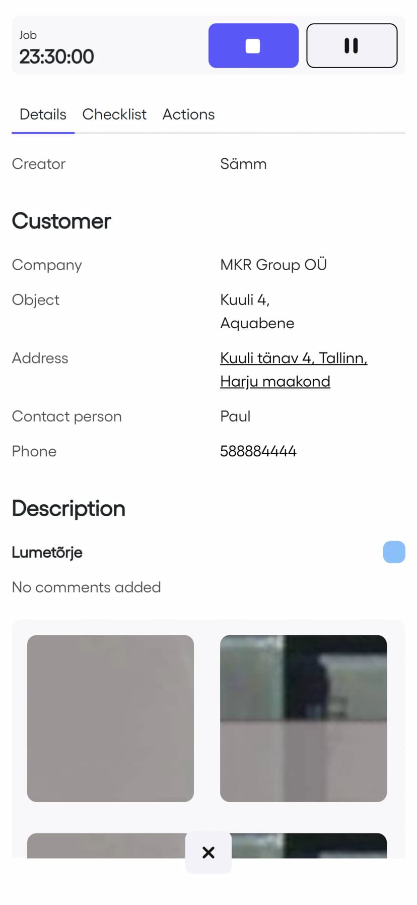 Syda mobile operator job panel